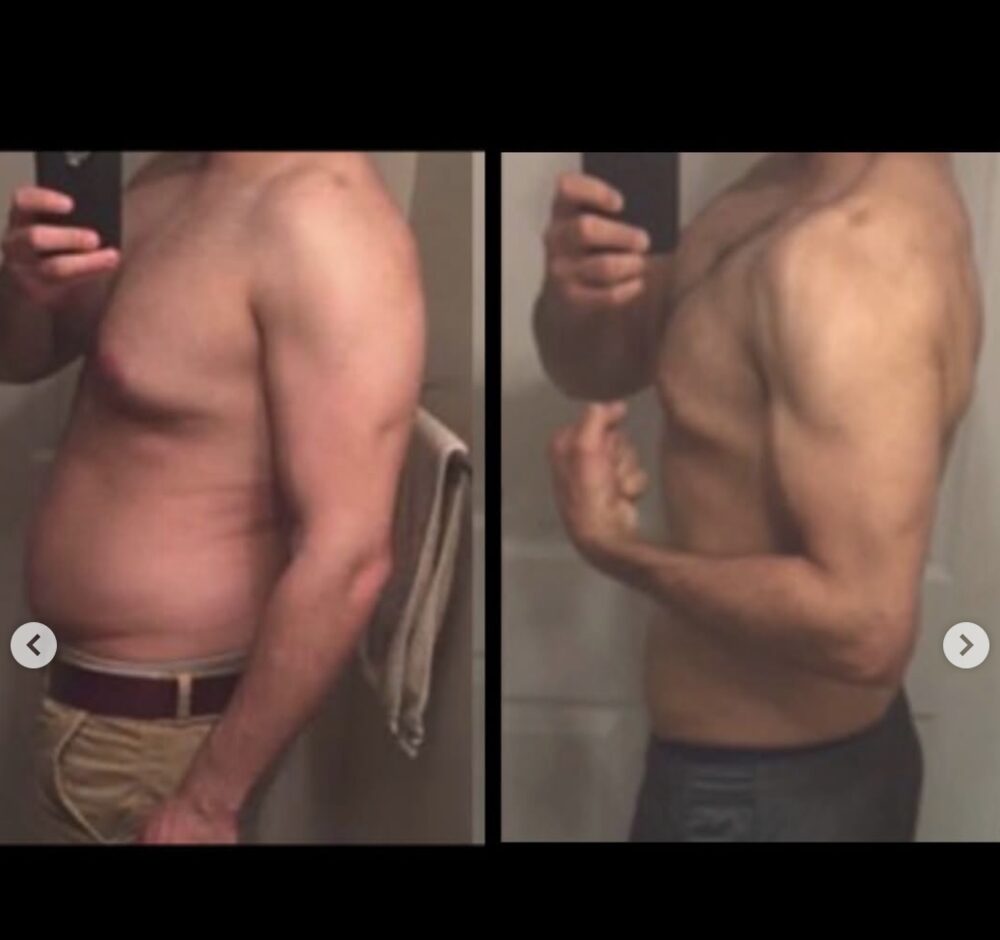 Real DeMelo Fitness member before and after transformation